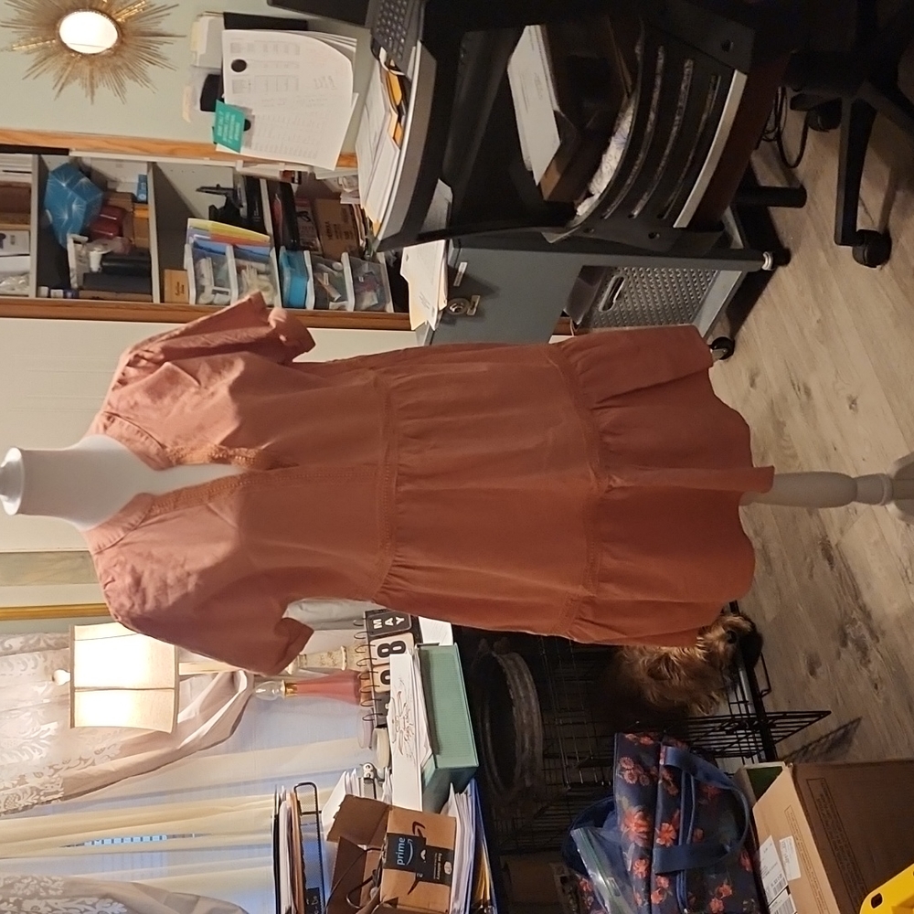 V-neck tiered dress